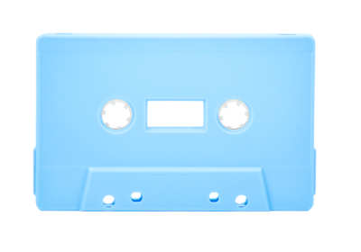 Light Blue Cassette Shell Tab Out